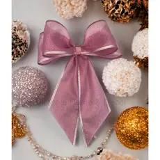 20 laço de natal rosa para arvore guirlanda caixa de presentes/Decoração enfeite natal