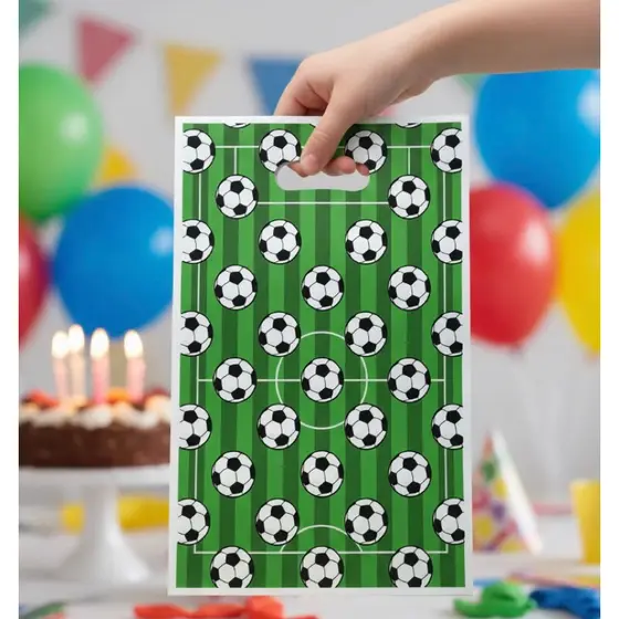10 sacolinha surpresa pra doces festa futebol bola/ Decoração de festa lembrancinha futebol