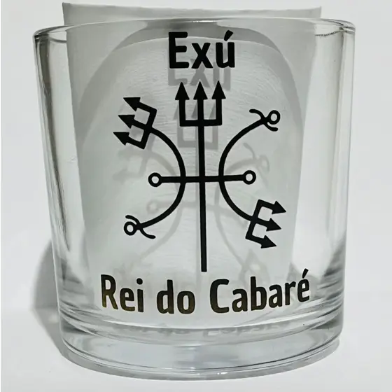 COPO DE BEBIDA E WISKY EXÚ REI DO CABARÉ 260ML VIDRO.