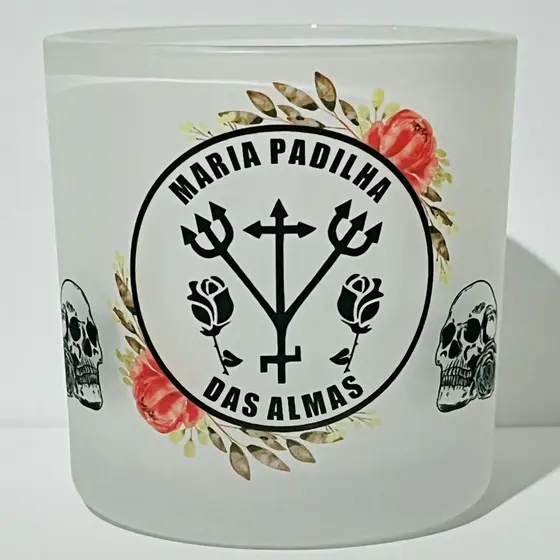 COPO MARIA PADILHA DAS ALMAS VIDRO 260ML UMBANDA QUIMBANDA CANDOMBLE