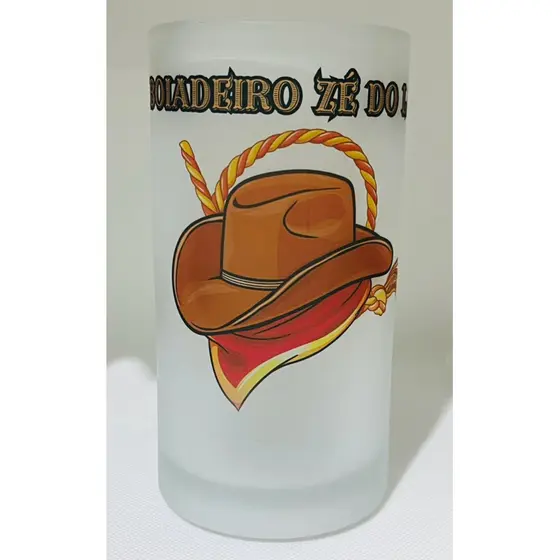 CANECA DE CHOPP E BEBIDAS BOIADEIRO ZÉ DO LAÇO - UMBANDA SALVE OS BOIADEIROS 475ml