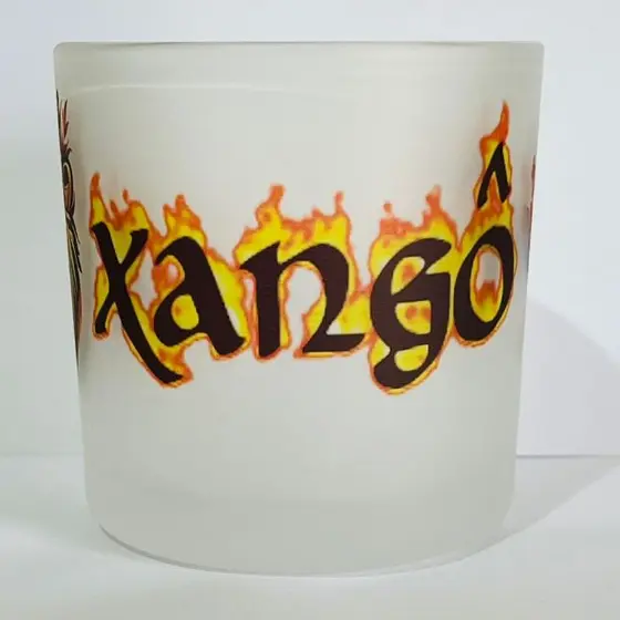 COPO PERSONALIZADO XÂNGO VIDRO JATEADO FOSCO 260ML