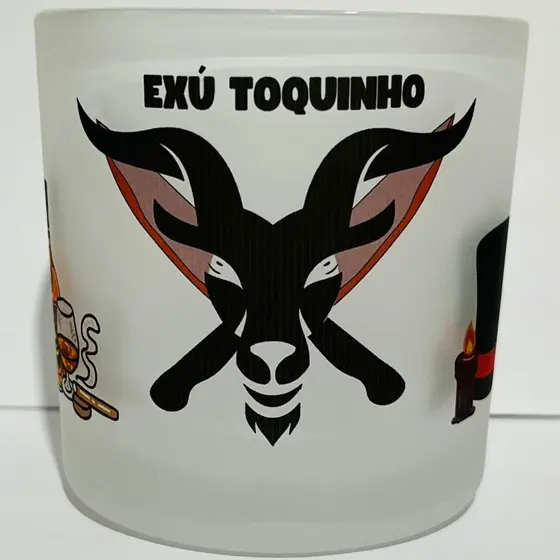 Copo de Whisky EXÚ TOQUINHO - Umbanda, Kimbanda e Candomblé