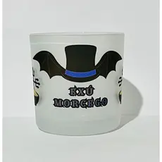 Copo de EXÚ MORCEGO Whisky e bebidas - Umbanda, Quimbanda e Candomblé Vidro 260ml