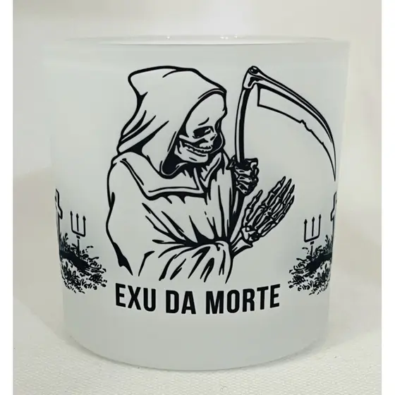 COPO DE WHISKY E BEBIDAS EXU DA MORTE - UMBANDA QUIMBANDA 260ml
