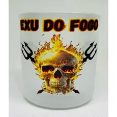 COPO DE BEBIDA E OFERTÓRIO EXÚ DO FOGO 260ML VIDRO
