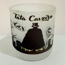 EXU TATA CAVEIRA COPO DE EXU BEBIDAS E WHISKY 260ML VIDRO - UMBANDA QUIMBANDA CANDOMBLE CALUNGA