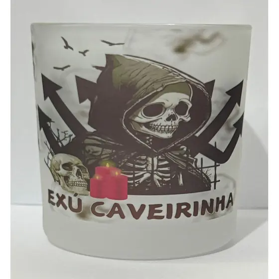 EXU MIRIM CAVEIRINHA COPO DE BEBIDAS OU OFERTORIO 260ML - UMBANDA QUIMBANDA