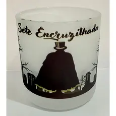 EXU SETE ENCRUZILHADA COPO DE EXU BEBIDAS E WHISKY 260ML VIDRO - UMBANDA QUIMBANDA CANDOMBLE CALUNGA