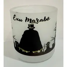 EXU MARABÔ COPO DE EXU BEBIDAS E WHISKY 260ML VIDRO - UMBANDA QUIMBANDA CANDOMBLE CALUNGA