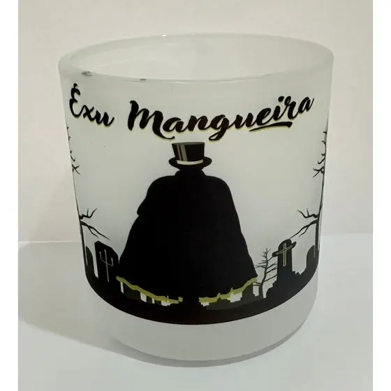 EXU MANGUEIRA COPO DE EXU BEBIDAS E WHISKY 260ML VIDRO - UMBANDA QUIMBANDA CANDOMBLE CALUNGA