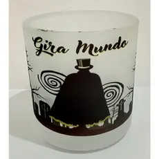 EXU GIRA MUNDO COPO DE EXU BEBIDAS E WHISKY 260ML VIDRO - UMBANDA QUIMBANDA CANDOMBLE CALUNGA