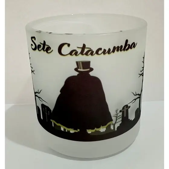 EXU SETE CATACUMBA COPO DE EXU BEBIDAS E WHISKY 260ML VIDRO - UMBANDA QUIMBANDA CANDOMBLE CALUNGA