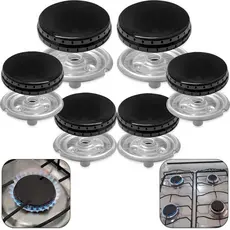 6 Tampas espalhadores + 6 Queimadores Boca de Fogão Esmaltec Veneza/ Bali/ Ágata/ Munique/ Caribe