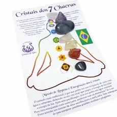 Kit 7 Pedras Naturais dos Chakras – Cristais Energéticos para Meditação e Equilíbri