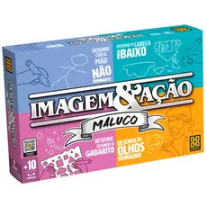 JOGO IMAGEM E AÇÃO MALUCO GROW BRINQUEDO MESA DESENHO TABULEIRO PALAVRA ADVINHA PERGUNTAS CARTA GAME