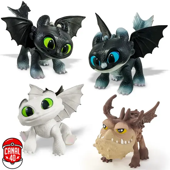 Boneco Articulado 30cm Baby Dragões Como Treinar Seu Dragão Filhote Banguela Dawn Dusk Eclipse Pupee