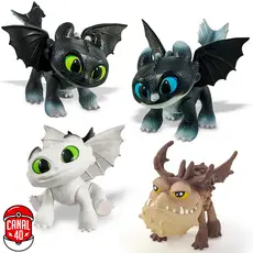 Boneco Articulado 30cm Baby Dragões Como Treinar Seu Dragão Filhote Banguela Dawn Dusk Eclipse Pupee