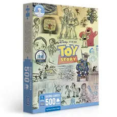 QUEBRA CABEÇA TOY STORY DO PAPEL À MAGIA DISNEY 500 PEÇAS TOYSTER BUZZ WOODY BETTY ANDY LOTSO FILMES