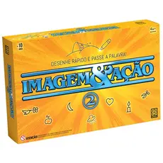 JOGO IMAGEM E AÇÃO 2 GROW BRINQUEDO MESA DIVERSÃO DESENHAR TABULEIRO PALAVRA ADVINHA PERGUNTA CARTAS