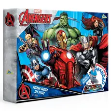 QUEBRA CABEÇA GRANDÃO OS VINGADORES 120 PEÇAS GRANDES TOYSTER PUZZLE HERÓI AVENGERS MARVEL HULK THOR