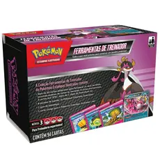 BOX FERRAMENTAS DE TREINADOR POKÉMON FEZANDIPITI EX NÍVEL 3 TCG 94 CARTAS BARALHO 6 PACOTES BOOSTERS