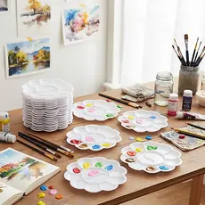 Paleta Godê Flor de Tinta Para Pinturas Artesanatos Escolar