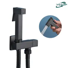 Ducha Higiênica Aço Inoxidável Para Kit Banheiro Com Pulverizador Bidê Montado Na Parede Yesop