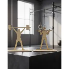 Troféu Mdf Eventos Crossfit Kit 10 Unid. 5 Fem E 5 Masc 1281