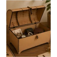 Caixa Baú Em Mdf Use Em Presentes Ou Decoração 1121