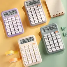 Calculadora Mesa Visor Grande 12 Dígitos Solar E Pilha