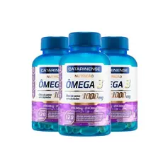 Kit c/ 3 Ômega 3 1000mg 120 Cápsulas – Catarinense