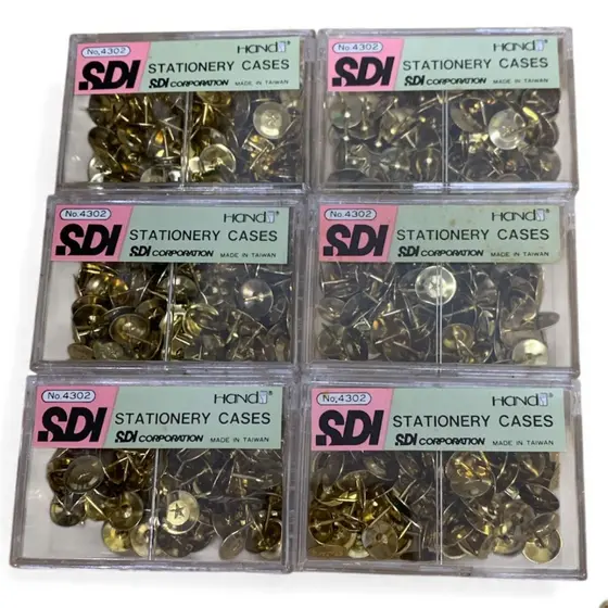 Percevejo Dourado STATIONERY CASES Office Com 320 Unidades