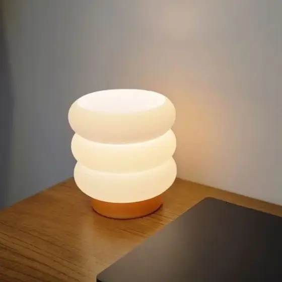 Luminária e Abajur Mini Nuvem para Mesa Quarto Escritório com Lâmpada LED