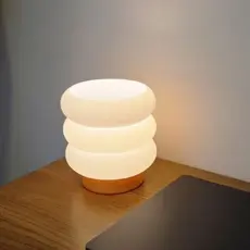 Luminária e Abajur Mini Nuvem para Mesa Quarto Escritório com Lâmpada LED