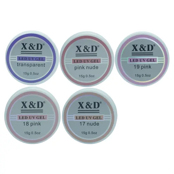 Gel X&d 15g Led Uv Gel para Unhas Xd Profissional Acrigel Alongamento Xed