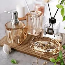 Porta Sabonete Líquido Luxo – 220ml | Design Elegante em Acrílico