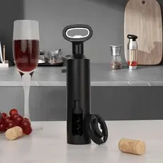 Abridor De Vinho Saca Rolhas Manual Com Cortador De Lacre Garrafa Tampinha