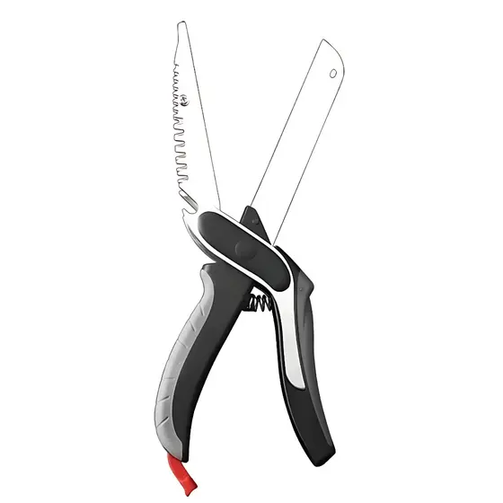Tesoura de Cozinha Com Faca Corta Legumes Carne Descamador de Peixe Multifuncional  5.0  2 Avalia