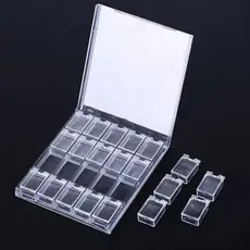Organizador Acrílico com 20 Compartimentos independentes para Glitters e Joias