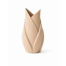 Vaso Escultural Folhas Tulipa Decorativo Elegante Moderno Flores Jardinagem