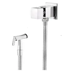 Ducha Higiênica Quadrada 1/4 de volta c-80 Metal Engate de 1.80