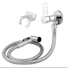 Ducha Higiênica Completa Banheiro Metal Engate 1,20 com gatilho Metal 1/4 Volta C-70 Alavanca