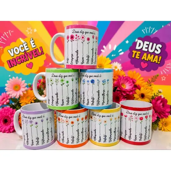Caneca Gospel Salmos 46:5 – Deus Está No Controle | Mensagem de Fé e Motivação