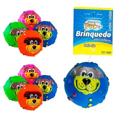 Kit de Bola Colorida Diâmetro de 80mm c/ Som p/ Cão: Brincar, Distrair, Interagir aliviando Stress