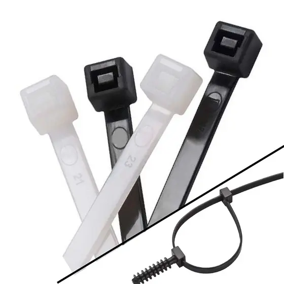 Abraçadeira de Nylon Engenharia 7,6x200 a 7,6x500 Melfi Autotravante Kit Atacado Enforca Gato
