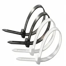 Abraçadeira Nylon 2,5x200 Melfi Auto Travante Preta UV Branca Kit Atacado