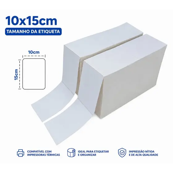 Etiqueta Térmica - 10x15cm - 10.000 Unidades