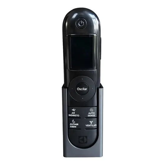 Suporte Base Porta Controle Encaixe Controle Electrolux Ar Condicionado Suporte Parede Preto