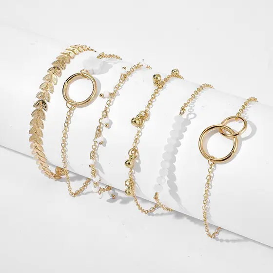 Pulseiras Femininas Douradas e Prateadas Delicadas Bijuterias
